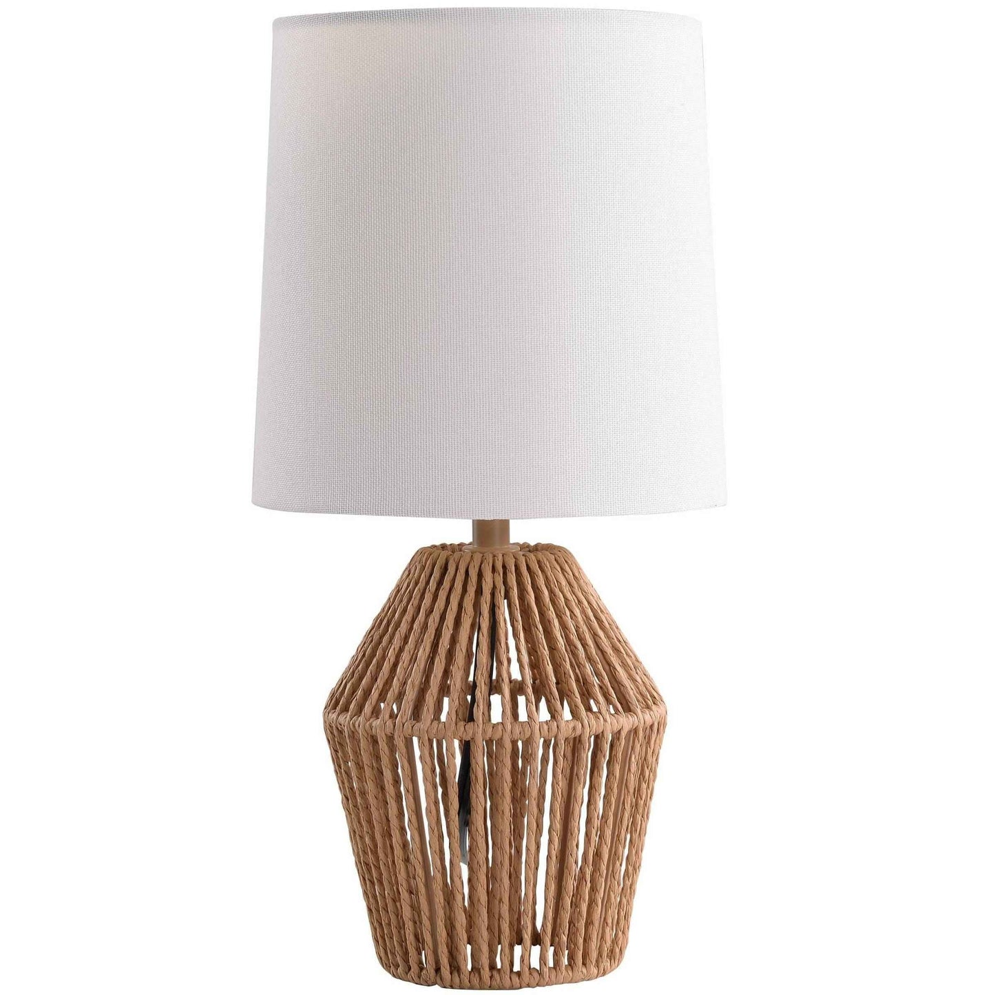 Mainstays Mini Rattan Table Lamp with Shade 12.75"H