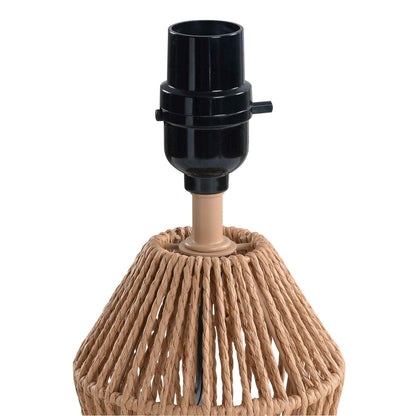 Mainstays Mini Rattan Table Lamp with Shade 12.75"H